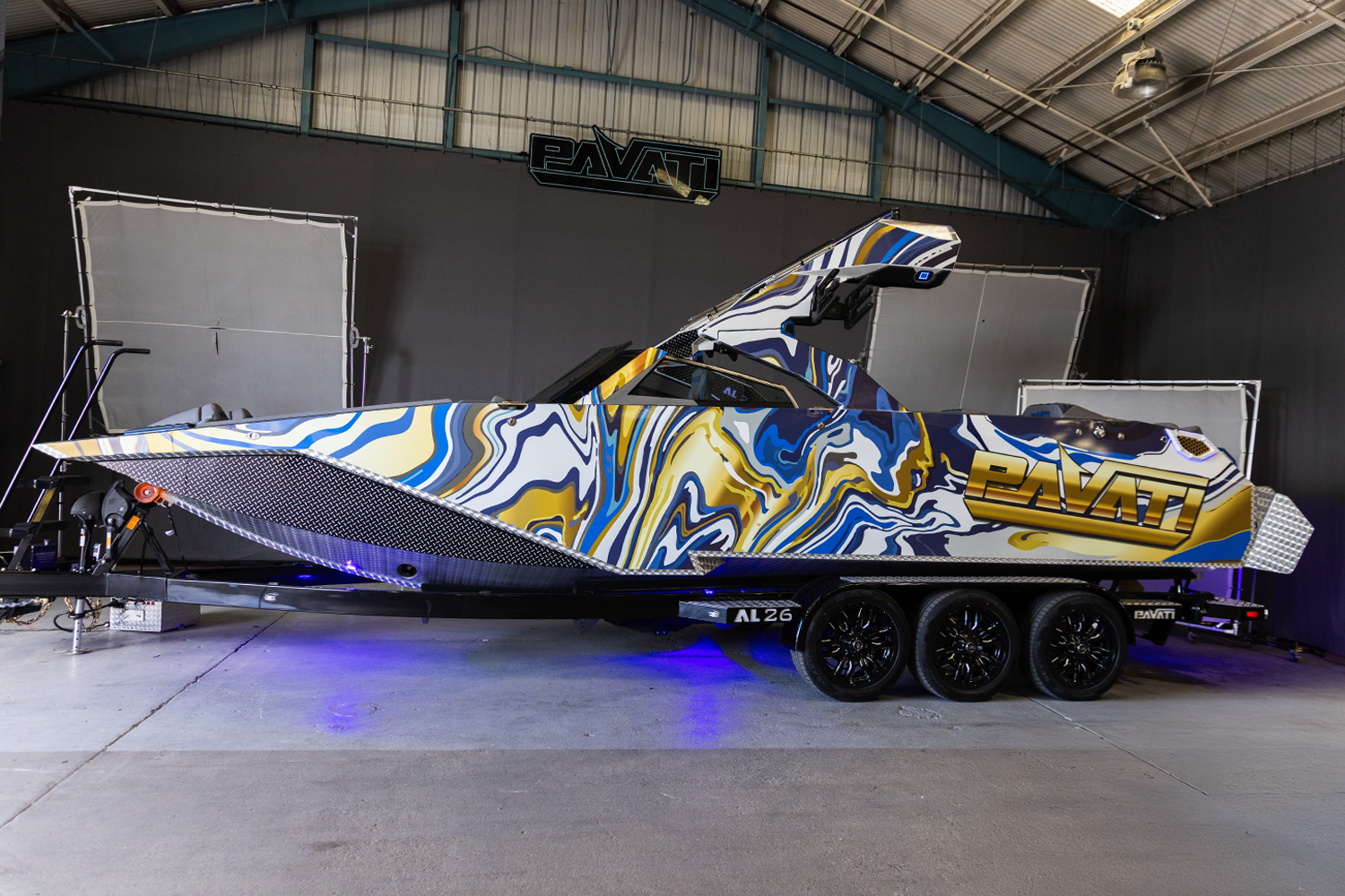 Wake Boat Wrap Design
